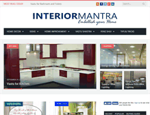 Tablet Screenshot of interiormantra.com